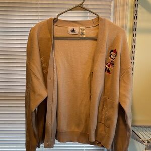 Disney Tan Cardigan with Character Design